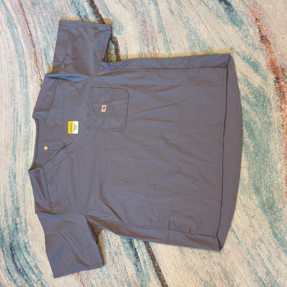 Carhartt Large Gray style #C16418 Rugged Flex Ripstop Chest Pocket Scrub… - Picture 1 of 14